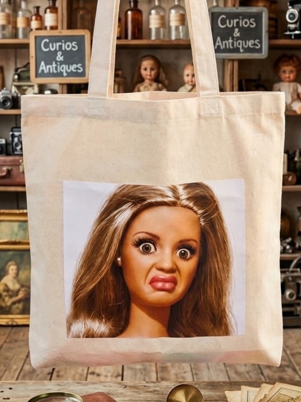 Viral Disgusted Face Tote Bag